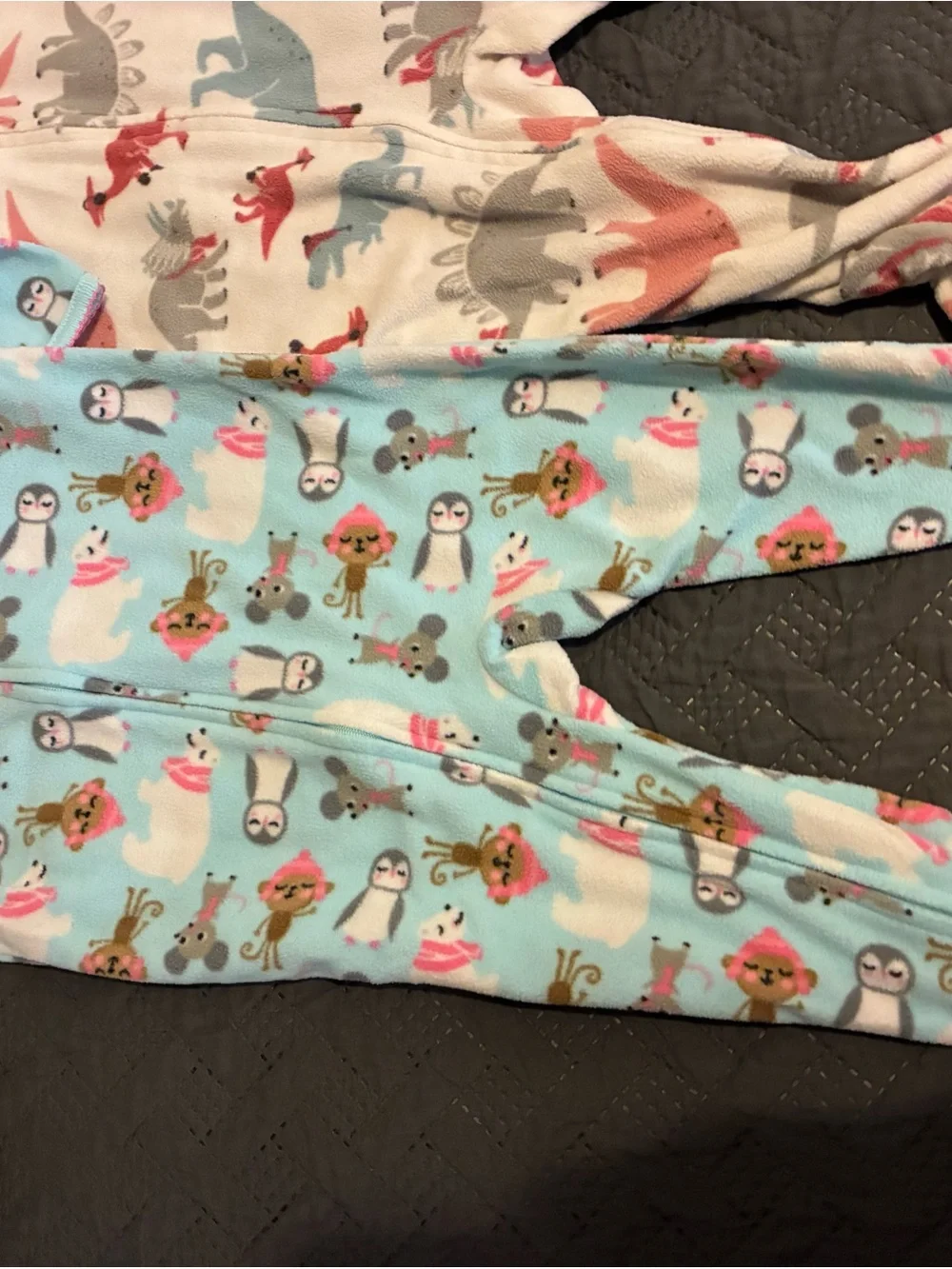 Carter's Red & Green Fair Isle Footed One-Piece Pajamas